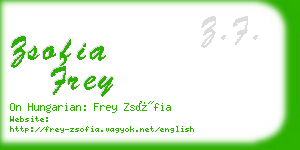 zsofia frey business card